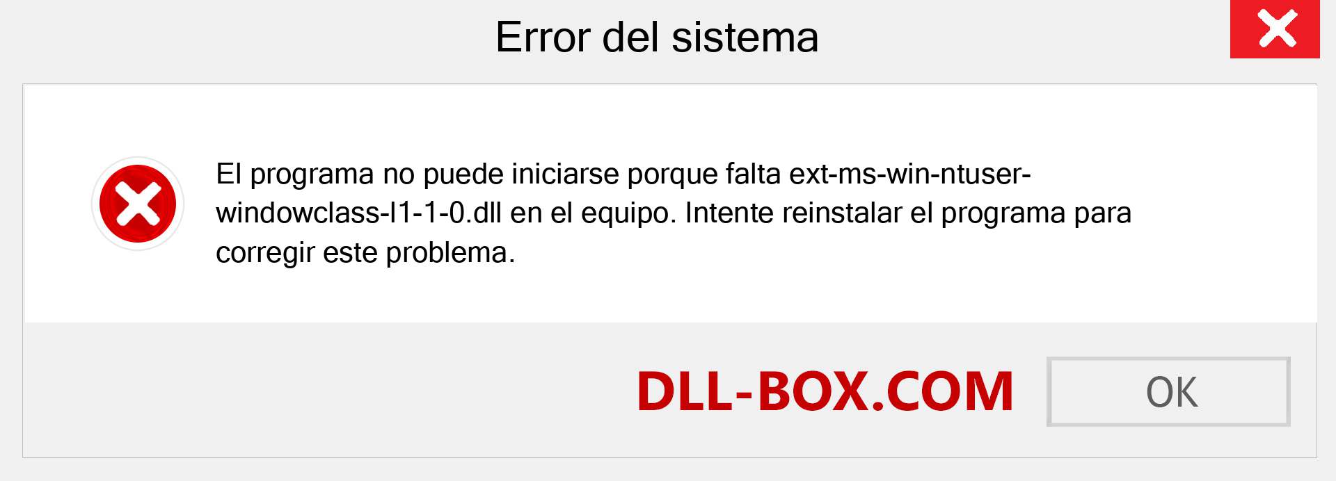 ¿Falta el archivo ext-ms-win-ntuser-windowclass-l1-1-0.dll ?. Descargar para Windows 7, 8, 10 - Corregir ext-ms-win-ntuser-windowclass-l1-1-0 dll Missing Error en Windows, fotos, imágenes